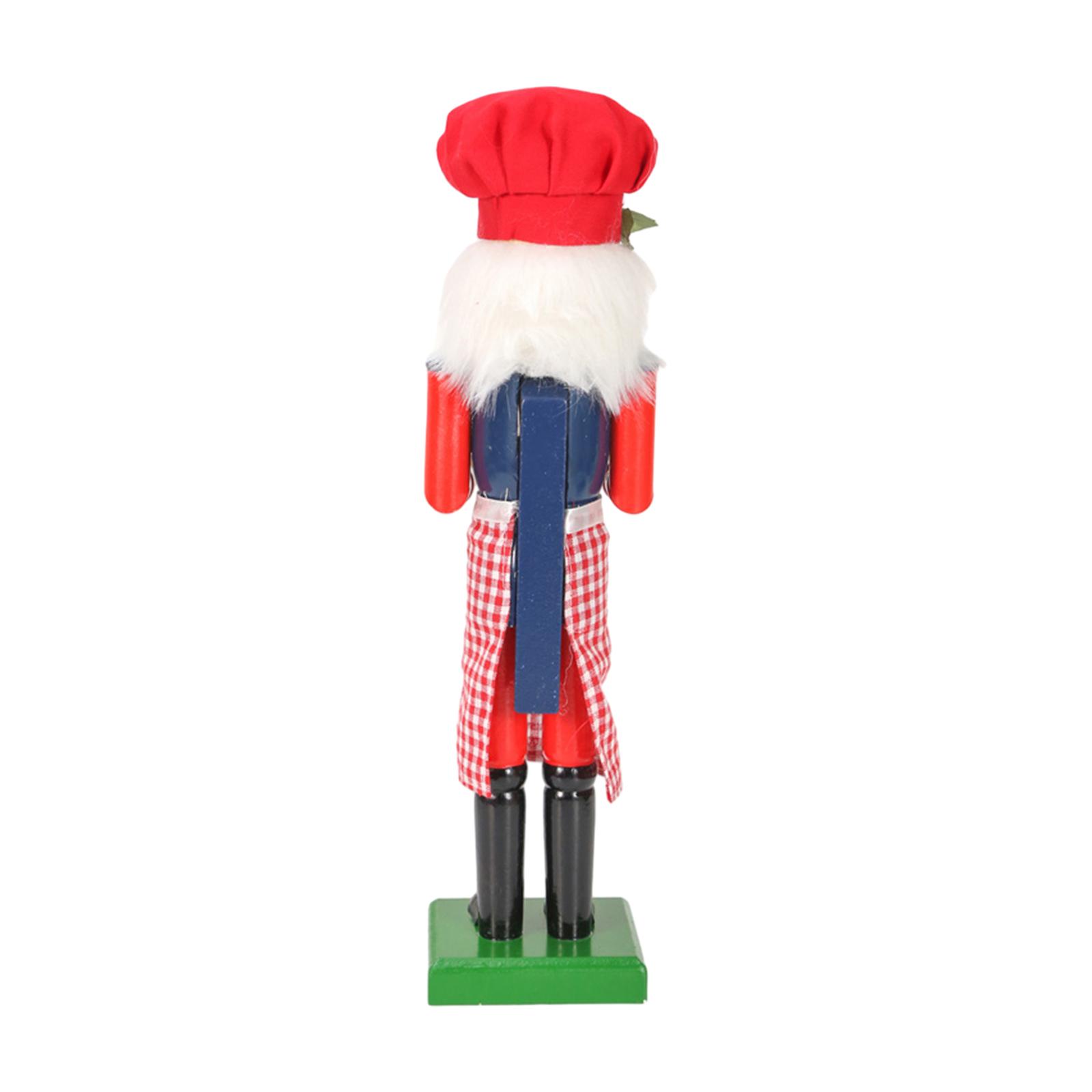 Nutcracker Figurine - ตุ๊กตาไม้ทหารนัทแครกเกอร์ ขนาด 36 ซม. ของตกแต่งคลาสสิก อุปกรณ์ประกอบฉากเทศกาล