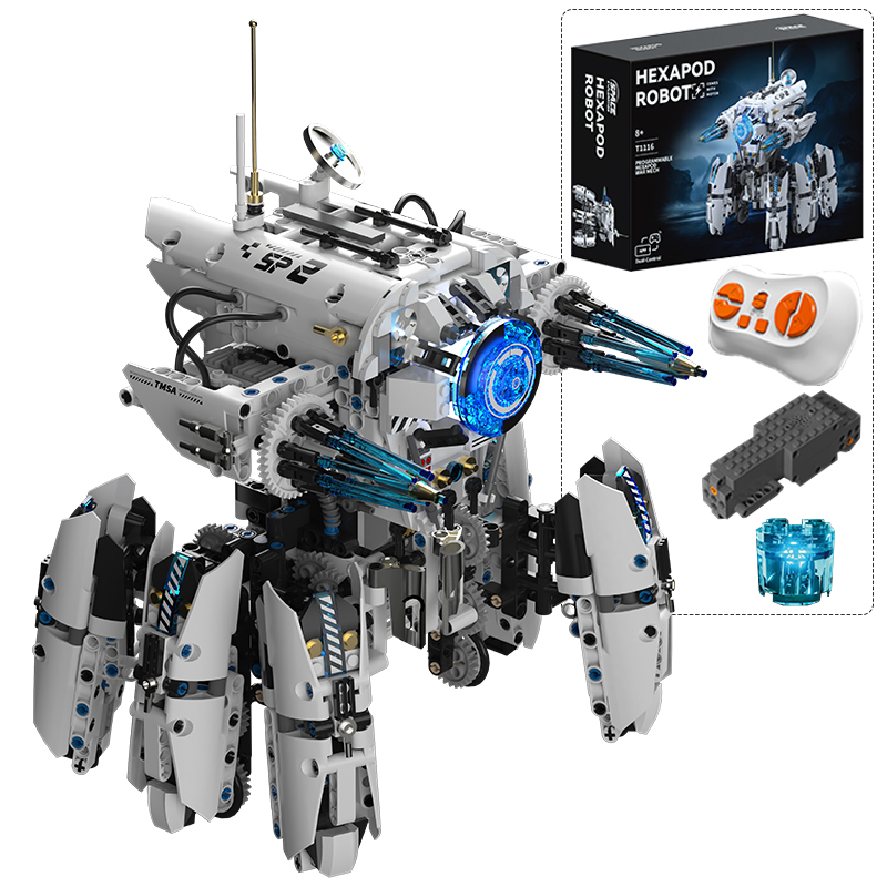 Lego Set City - หุ่นยนต์หกขาโปรแกรมได้เชิงเทคนิค วิทยาศาสตร์ไซไฟ รถถังสงคราม ตัวต่อเมือง หุ่นยนต์บังคับวิทยุ ตัวต่อ