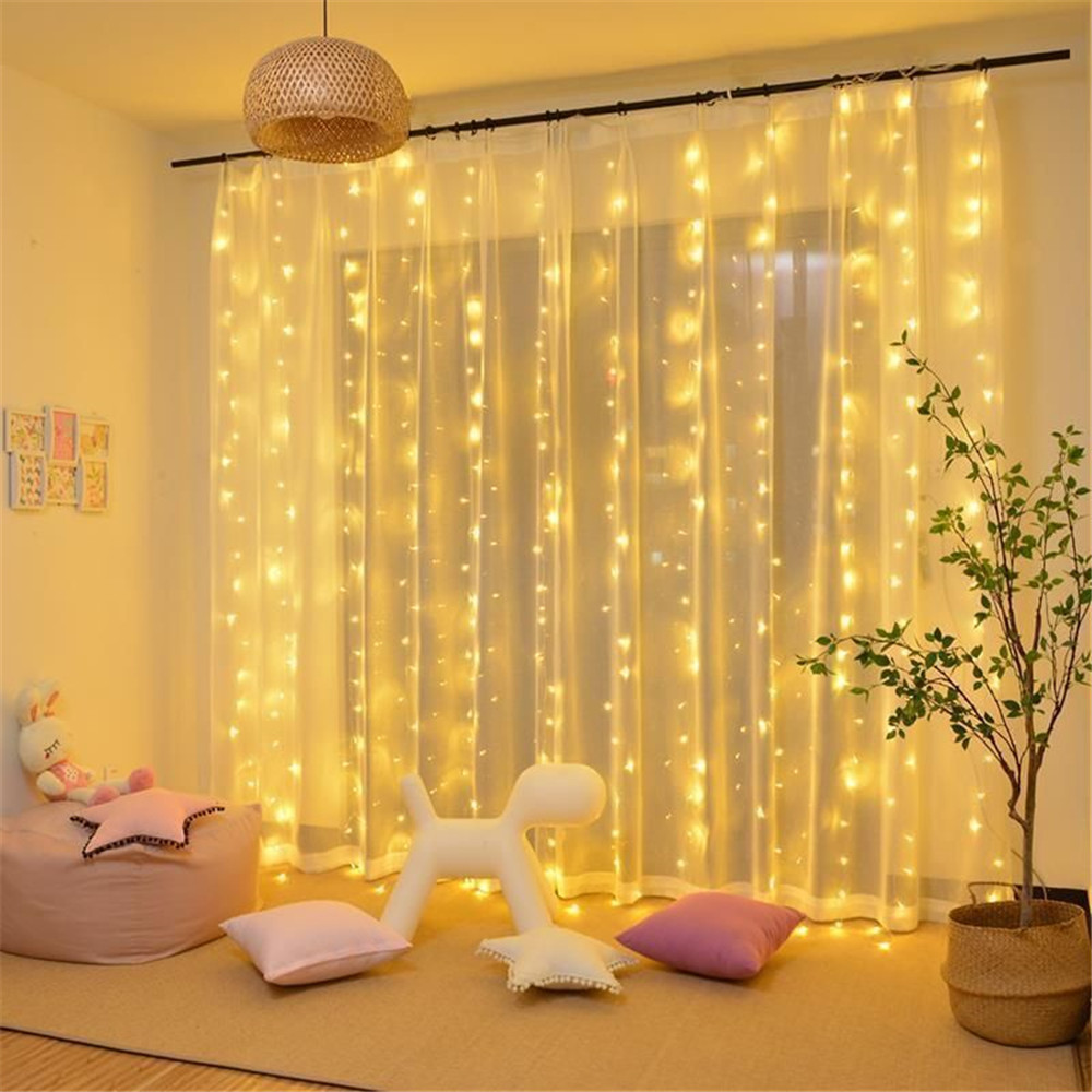Led Fairy String Lights - ไฟประดับ LED แบบสายม่าน ไฟคริสต์มาสปีใหม่ 2027 8