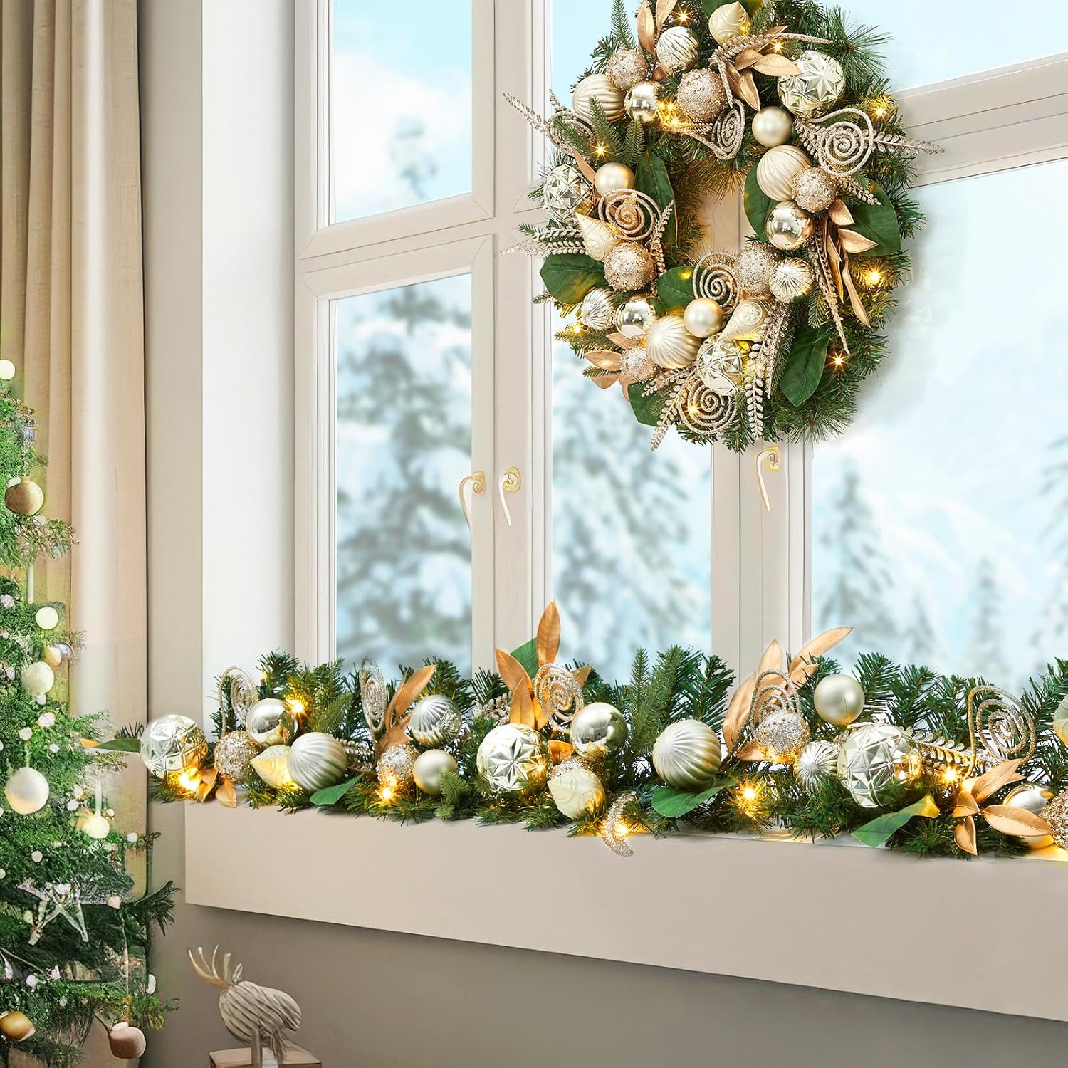 Garvee พวงหรีดคริสต์มาสขนาด 24 - Led Fairy String Lights บทวิจารณ์และราคา