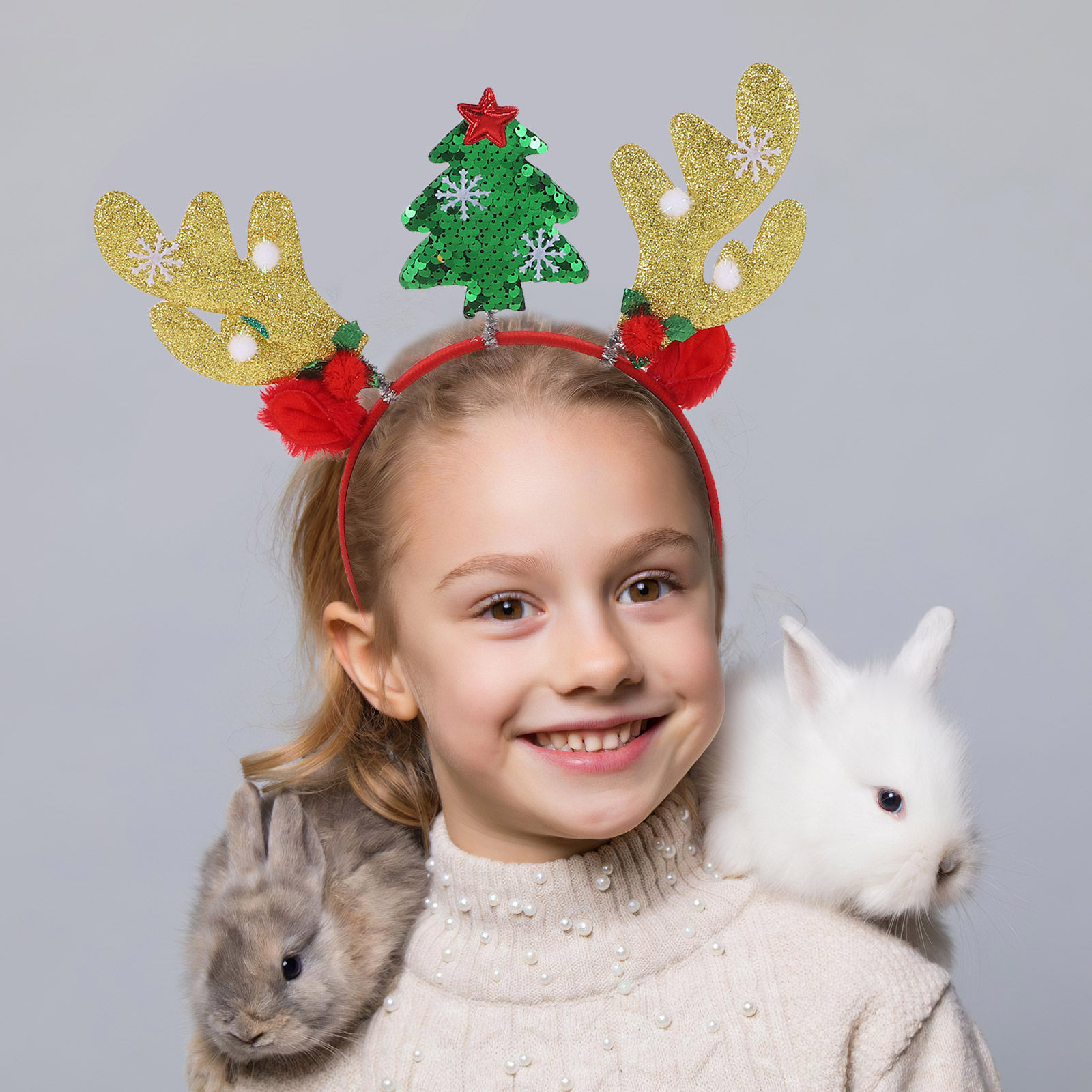 2 ชิ้น ที่คาดผมกวางเรนเดียร์สำ - Reindeer Antlers Headband บทวิจารณ์และราคา