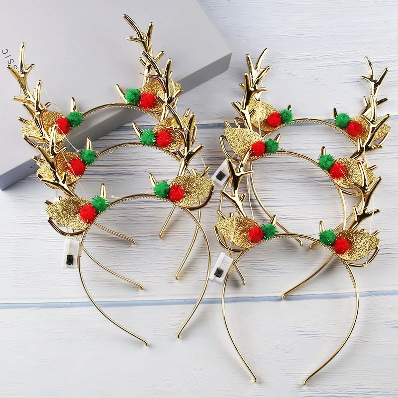 20 ชิ้น ที่คาดผมคริสต์มาสเรือง - Reindeer Antlers Headband บทวิจารณ์และราคา