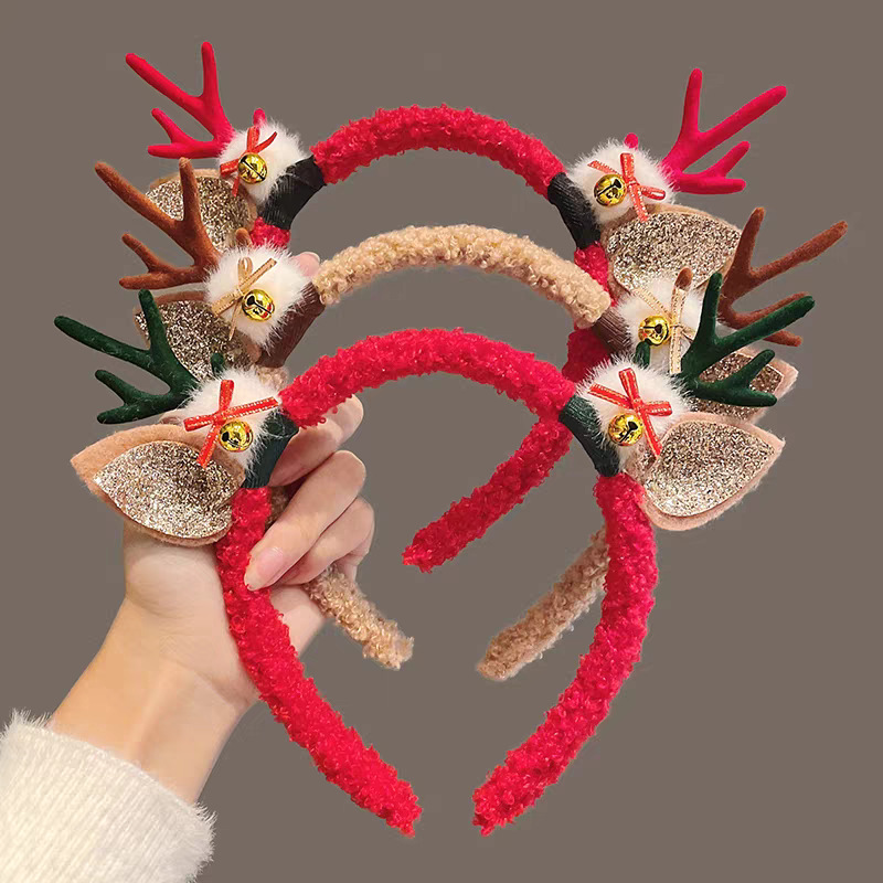 ที่คาดผมคริสต์มาส ขนปุย ลายเขา - Reindeer Antlers Headband บทวิจารณ์และราคา