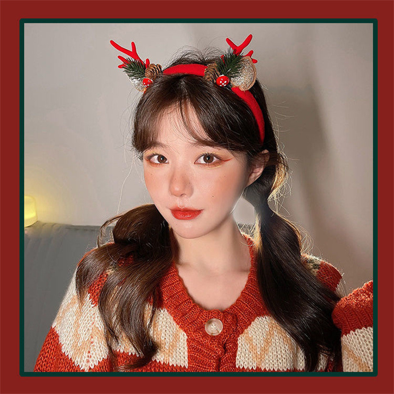 ที่คาดผมคริสต์มาส ขนปุย ลายเขา - Reindeer Antlers Headband บทวิจารณ์และราคา