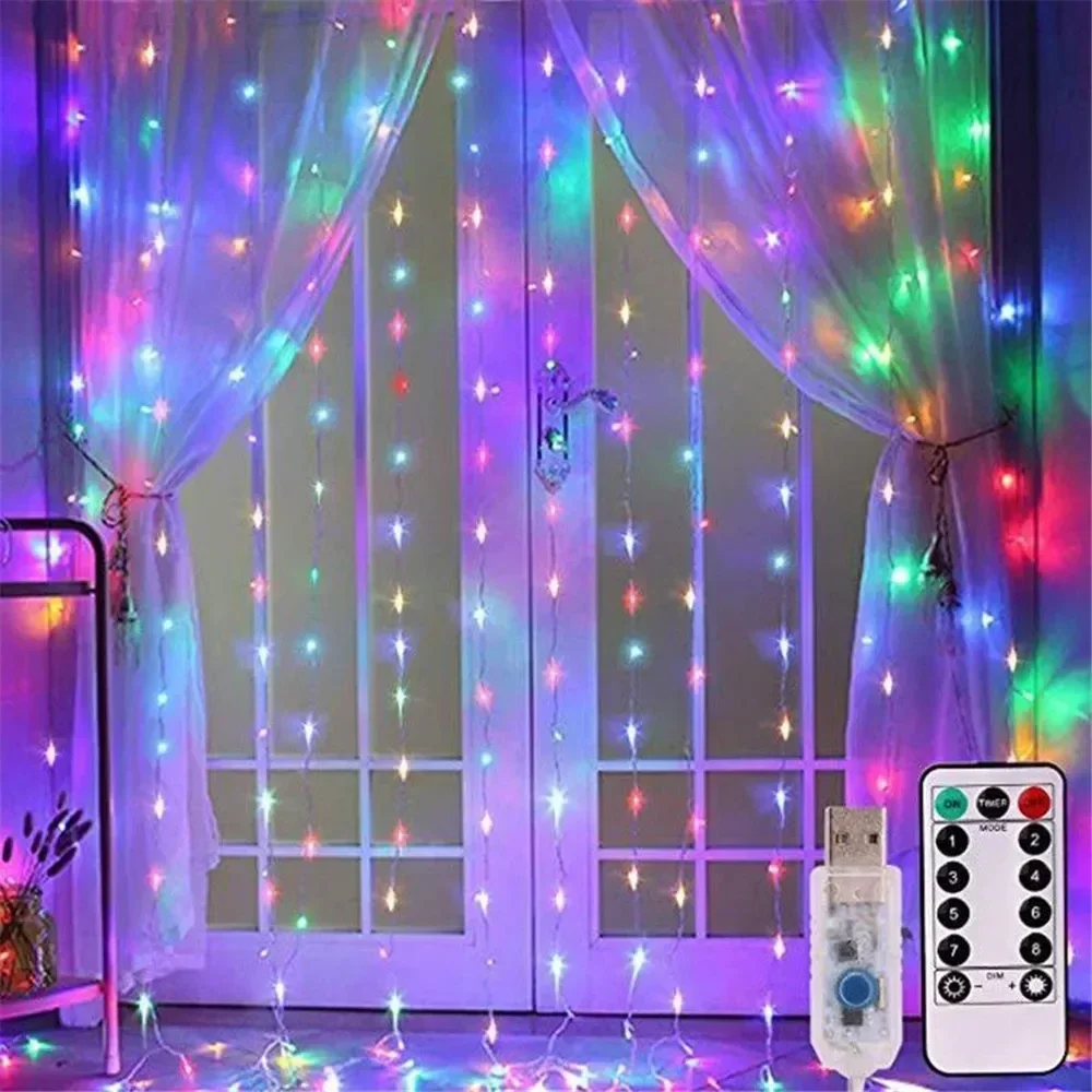 ไฟประดับ LED แบบสายม่าน ไฟคริส - Led Fairy String Lights บทวิจารณ์และราคา