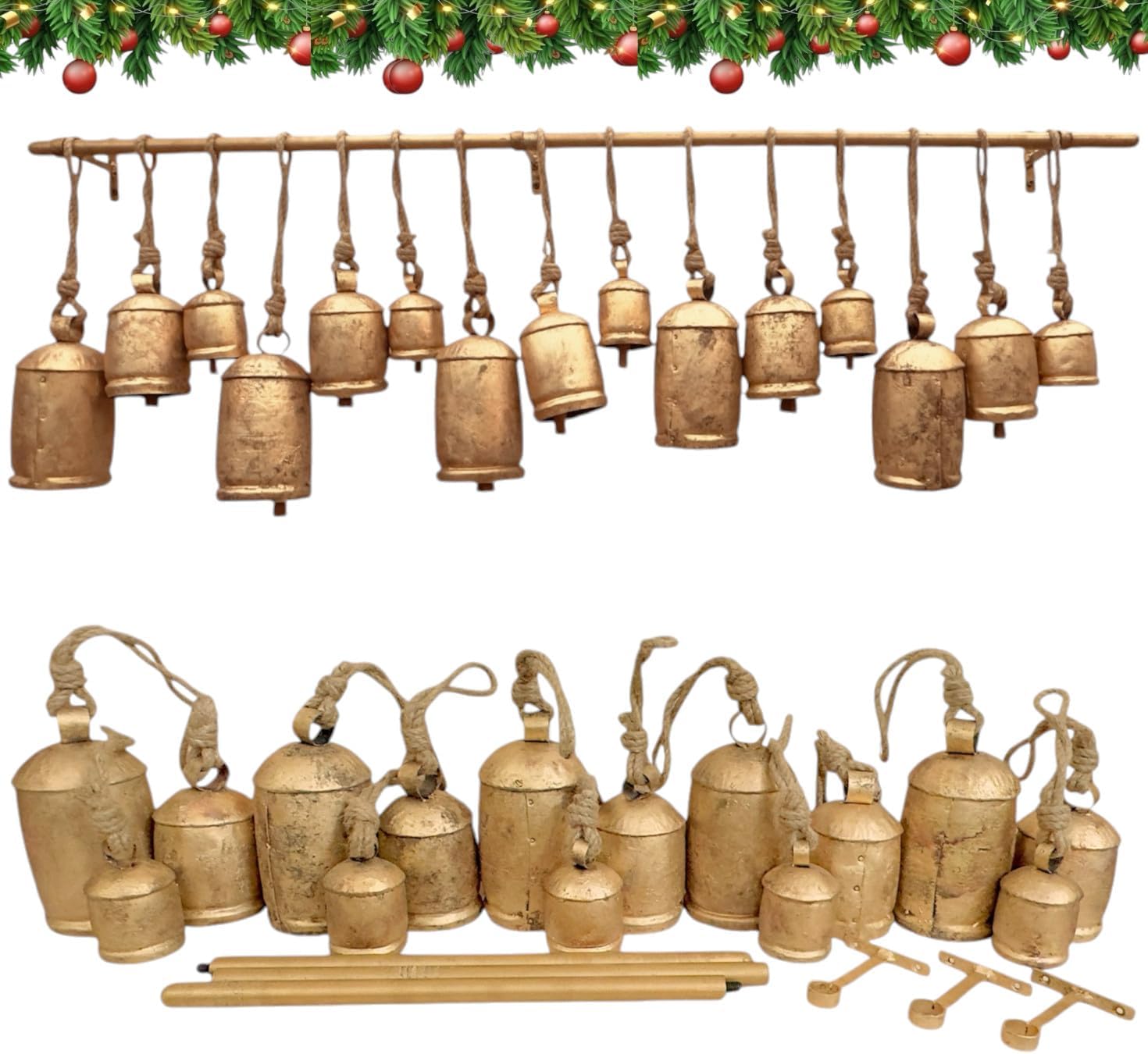 ระฆังคริสต์มาสขนาดใหญ่สไตล์วิน - Christmas Stocking Hanging บทวิจารณ์และราคา
