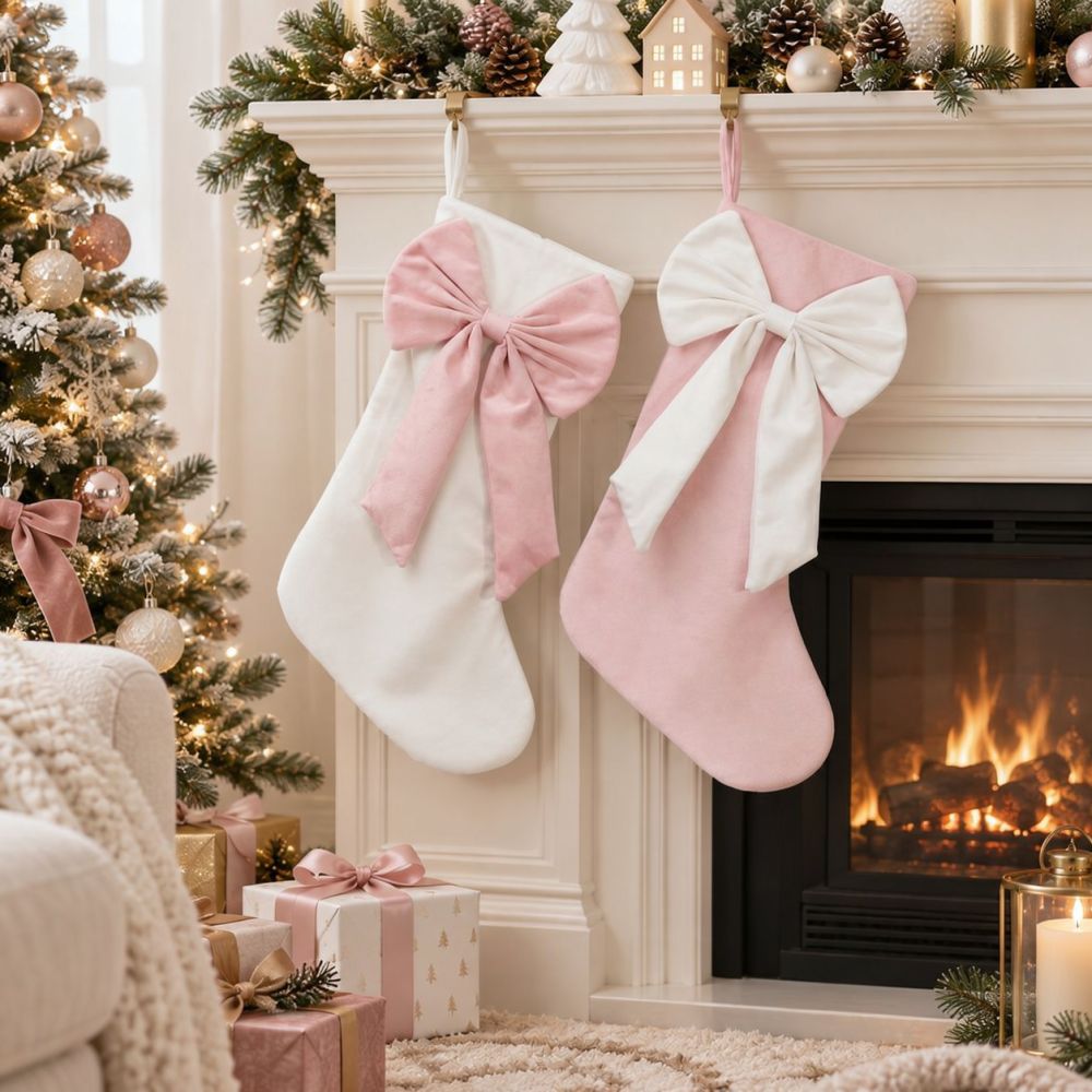 ถุงกำมะหยี่คริสต์มาสขนาด 18 นิ - Christmas Stocking Hanging บทวิจารณ์และราคา
