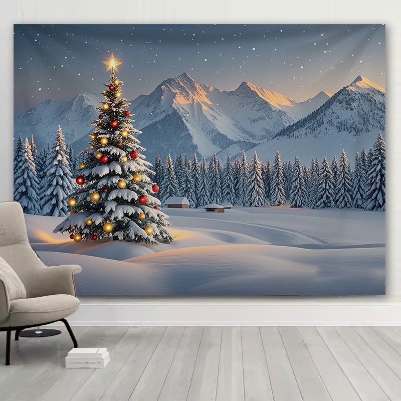 VIKAMA ผ้าแขวนผนังลายต้นคริสต์ - Christmas Tree Artificial บทวิจารณ์และราคา