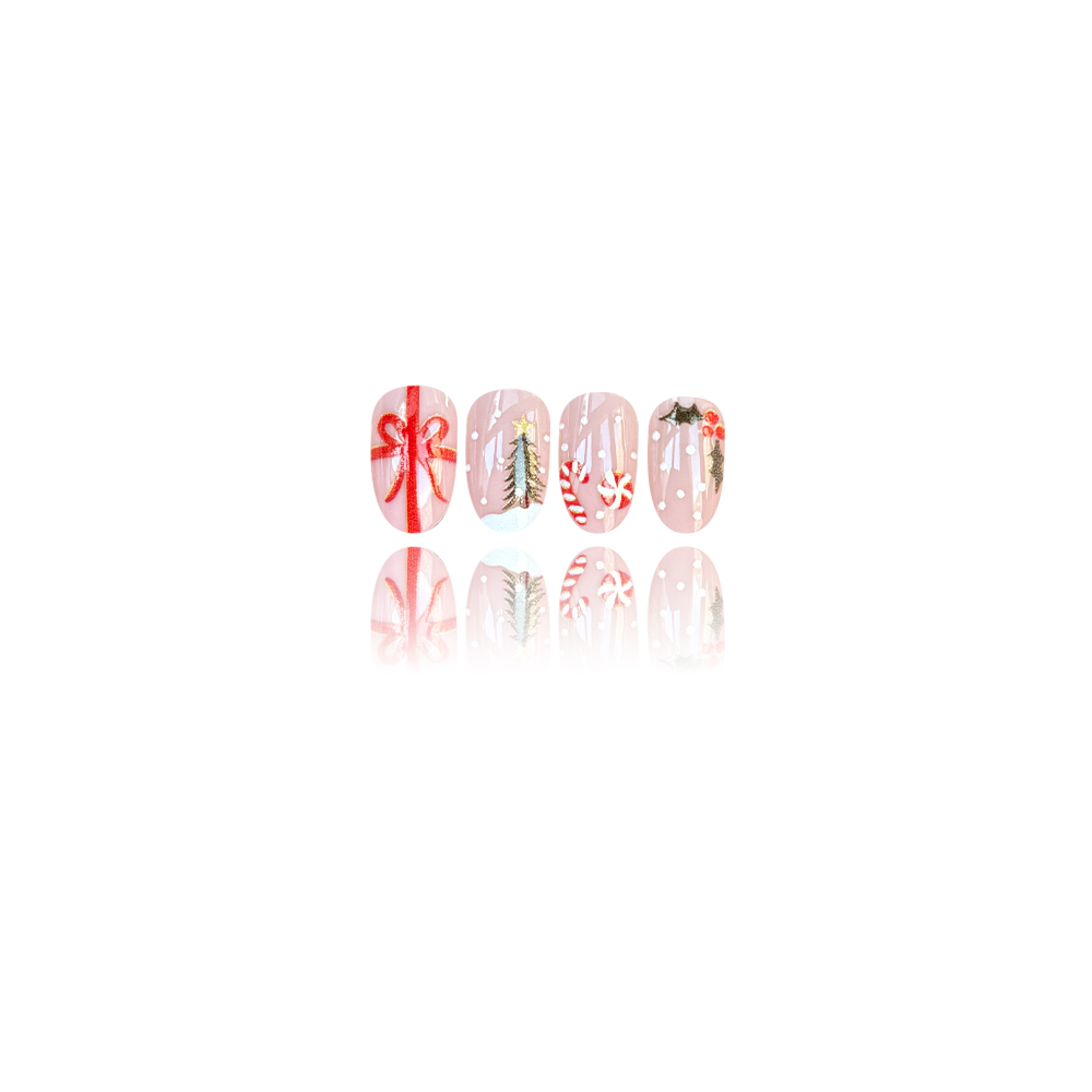 เล็บปลอมแบบกดติด ทรงกลมสั้น ลา - Christmas Tree Artificial บทวิจารณ์และราคา