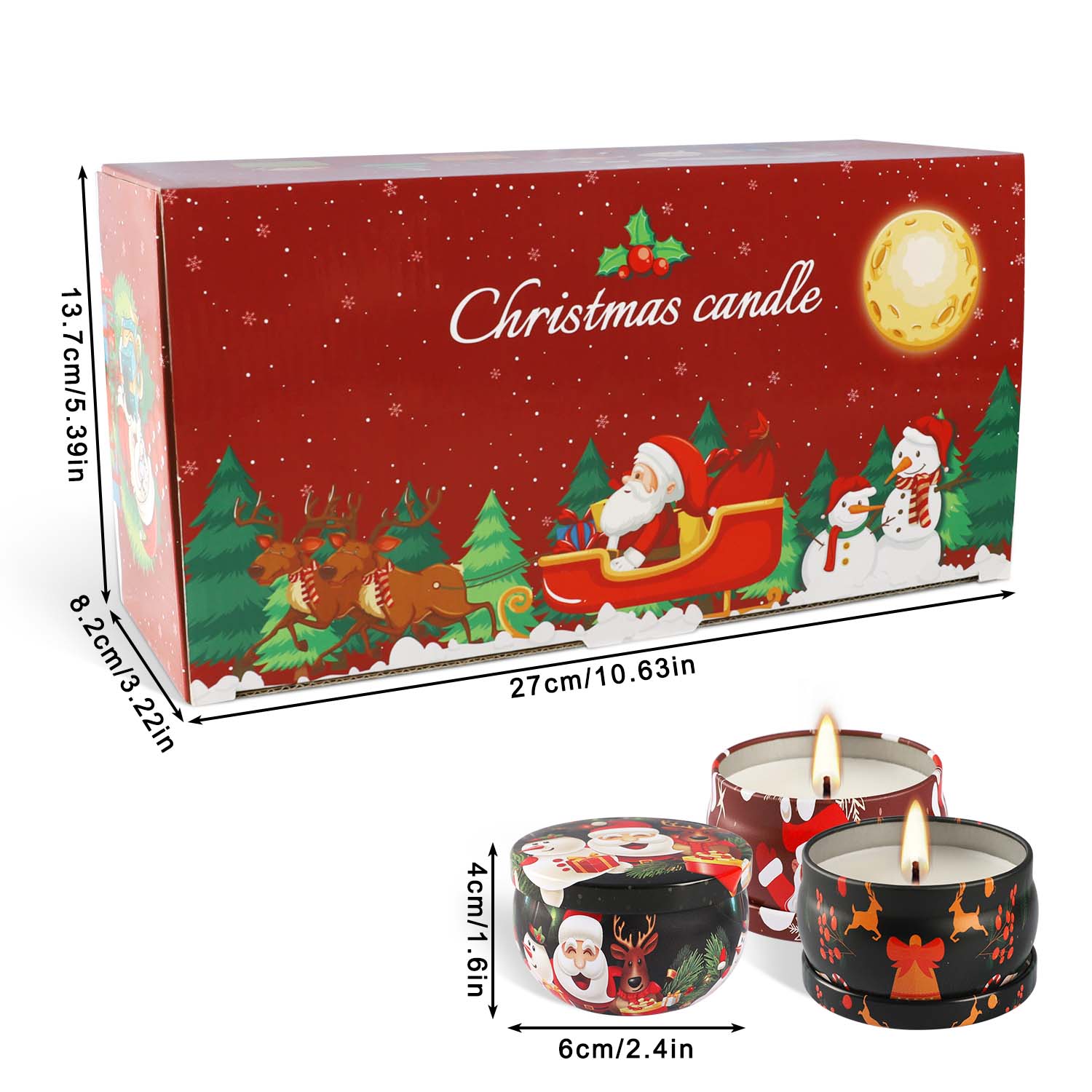 ชุดเทียนหอมกลิ่นคริสต์มาส 16 ช - Holiday Candle Set บทวิจารณ์และราคา