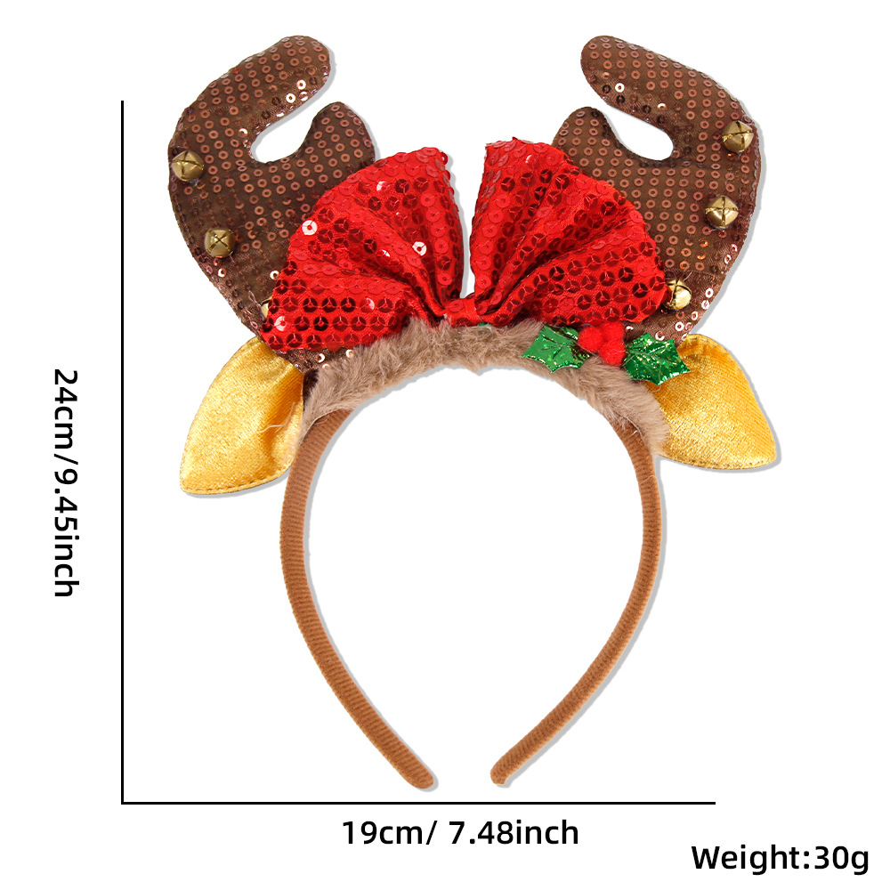 1 ชิ้น/5 ชิ้น ที่คาดผมคริสต์มา - Reindeer Antlers Headband บทวิจารณ์และราคา