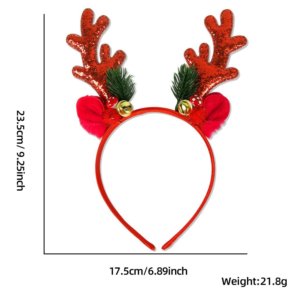 1 ชิ้น/5 ชิ้น ที่คาดผมคริสต์มา - Reindeer Antlers Headband บทวิจารณ์และราคา